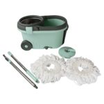 Ganesh Quick Spin Mop Steel Spin, Bucket Floor Cleaning 2 Micro fiber head / Refill - Back View by Nari Haat, Indian ...