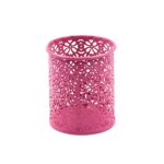 Pen Holder Office Desk Metal Mesh Pen Stand (1 Pc) - Front View by Nari Haat, Indian ethnic wear, women clothing, des...