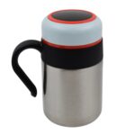 Stainless Steel Mug / Bottle Vacuum Insulated Cup Handle & Small Cup, (420 ML) - Sleeve Design by Nari Haat, Indian e...