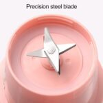 Foldable Electric Juicer, Portable Blender Stainless Steel 6 Blades (500 ML) - Fabric Detail by Nari Haat, Indian eth...