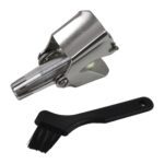Nose Hair Clipper, Stainless Steel Hair Remover (1 Pc / With Brush & Plastic Case) - Sleeve Design by Nari Haat, Indi...