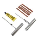 Tyre Repair Puncture Kit with 5 Rubber Strips (8 Pcs Set) - Neckline Detail by Nari Haat, Indian ethnic wear, women c...