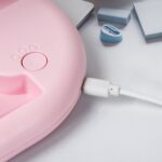 USB Rechargeable Portable Fan with LED Light – Heavy-Duty Foldable Fan - Full Detail by Nari Haat, Indian ethnic we...