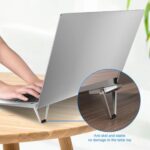 Mini Metal Folding Portable Stand Compatible with Every Laptop, Keyboard - Sleeve Design by Nari Haat, Indian ethnic ...