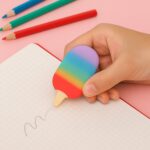 Jelly Popsicle Erasers – Cute & Fancy Mini Erasers for Kids (2 Pc Set, Mix Design) - Sleeve Design by Nari Haat, In...