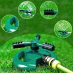 3 Arm 360° Sector Rotating Water Sprinkler Garden Pipe Hose Irrigation Yard - Fabric Detail by Nari Haat, Indian eth...