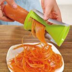 Portable Stainless Steel Handheld Spiralizer & Vegetable Slicer - Front View by Nari Haat, Indian ethnic wear, women ...