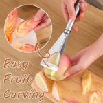 Stainless Steel Fruit Carving Knife - V Shape Channel Knife Tool (1 Pc) - Closeup Embroidery by Nari Haat, Indian eth...