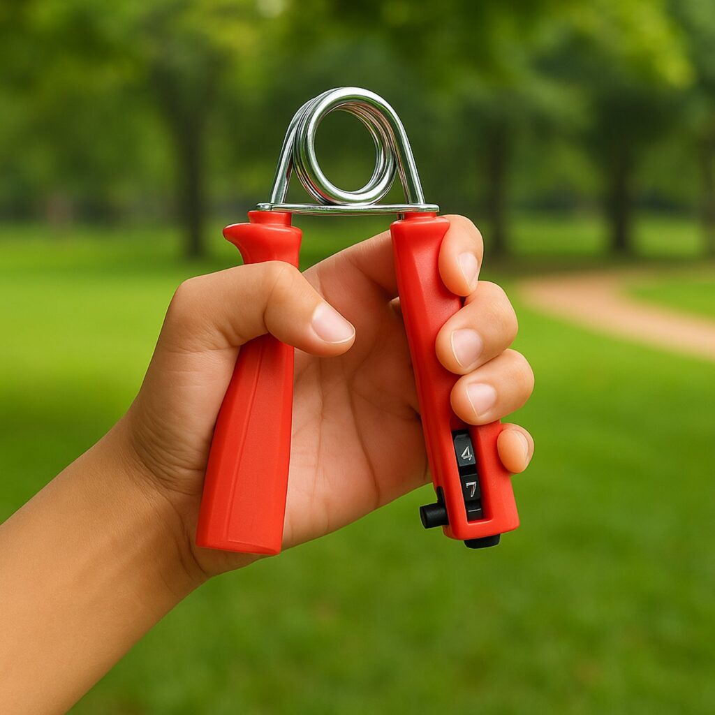 Hand Exerciser, Hand Gripper / Finger Strengthener - Front View by Nari Haat, Indian ethnic wear, women clothing, des...