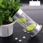 45-Minute Green Sand Timer – Hourglass Time Management Tool (Color: Green) - Neckline Detail by Nari Haat, Indian e...