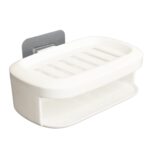 Soap Box With Sponge Dual-use Soap Holder ,Sabudani (2 Pc Set / With Adhesive Hook) - Sleeve Design by Nari Haat, Ind...