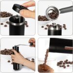 Portable Stainless Steel Manual Coffee Grinder (1 Pc) - Fabric Detail by Nari Haat, Indian ethnic wear, women clothin...