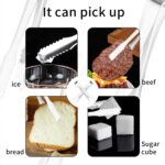 Stainless Steel Tong Lifting Ice Cubes, Sugar Cubes | Serving Tongs (13 Cm / 1 Pc) - Fabric Detail by Nari Haat, Indi...