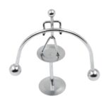 Mini Steel Balance Toy (1 Pc): Desk Decor, Perpetual Motion, Physics Toy - Back View by Nari Haat, Indian ethnic wear...