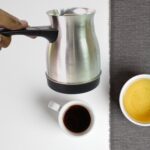 Coffee Pot, Coffee Maker, 800ml Even Heating Tea Maker Kettle (1 Pc) - Neckline Detail by Nari Haat, Indian ethnic we...