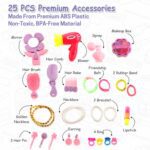 Big Beauty Set Suitcase On Wheel, The Ultimate Beauty Set On Wheels for Girls, Makeup Kit is Easy to Clean & Use, Por...