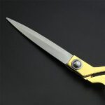 Stainless Steel Tailoring Scissor Sharp Cloth Cutting for Professionals (Golden) - Back View by Nari Haat, Indian eth...