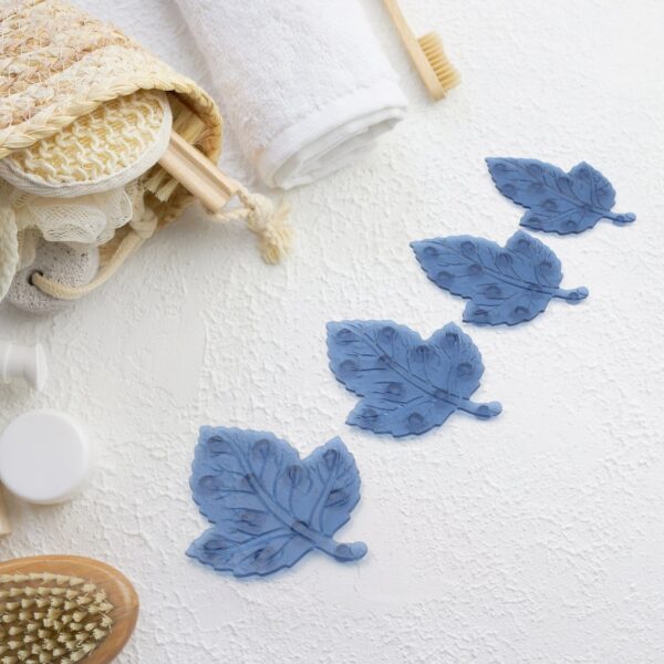 Leaf Shaped Anti-Slip Baby Bath Mats 4 Pc Set