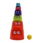 Monster Cups Activity Toy for Babies 5+ Months – Learning Gift Set - Sleeve Design by Nari Haat, Indian ethnic wear...