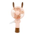 Portable Small Fan Handheld  Without Battery & USB Cable Hand Press Fan (1 Pc) - Back View by Nari Haat, Indian ethni...