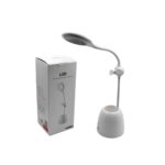 Rechargeable LED, LED Desk Lamp with Pen Container Fan, Interior Lighting for Study, Children's Room, Bedroom or Offi...