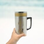 Multifunctional Double-Wall Thermos Water Bottles for Office Mug, Home, Travel(400ml) - Front View by Nari Haat, Indi...