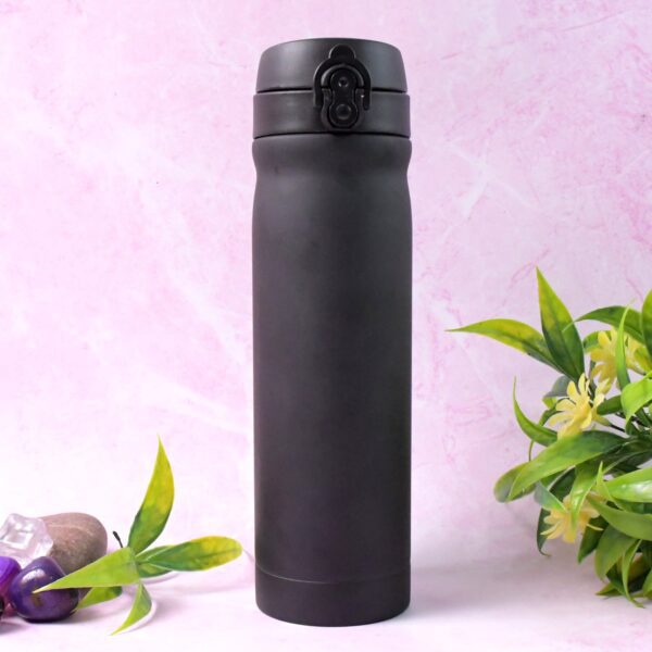 Stainless Steel Vacuum Thermal Insulation Water Bottle (500ml) - Front View by Nari Haat, Indian ethnic wear, women c...