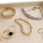 Velvet Jewellery Tray 21x12Cm (1Pc) - Closeup Embroidery by Nari Haat, Indian ethnic wear, women clothing, designer suit