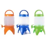 Collapsible Beverage Container with Tap Cold Drink Dispenser 3.5L Multicolor - Full Detail by Nari Haat, Indian ethni...