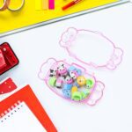 Cute School Eraser Set Cute Eraser Multi Design Rubber Erasers  (15 pc In1 Set) - Back View by Nari Haat, Indian ethn...