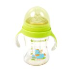Plastic Baby Feeding Bottle with Handles Straw (300 ML / 1 Pc) - Sleeve Design by Nari Haat, Indian ethnic wear, wome...