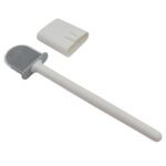 Portable Silicone Toilet Brush – Wall-Mounted, Anti-Drip Cleaner with Non-Slip Handle - Neckline Detail by Nari Haa...
