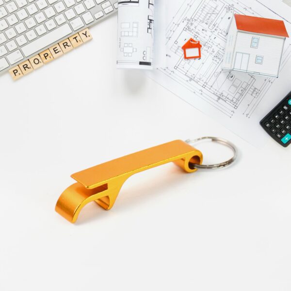 Premium Metal Keychain - Stainless Steel Key Ring - Front View by Nari Haat, Indian ethnic wear, women clothing, desi...