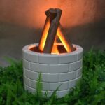 Bonfire Shaped Diffuser Essential Oil Diffuser Multi Function Flame Oil (1 Pc) - Full Detail by Nari Haat, Indian eth...