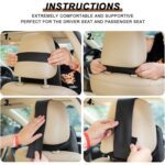 Say Goodbye to Neck Pain: Memory Foam Car Neck Pillow for Drivers (1 Pc, Mix Color) - Neckline Detail by Nari Haat, I...