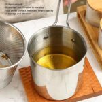 Small Deep Frying Pot With Strainer Basket (2 Pc Set / 1200 ML)) - Sleeve Design by Nari Haat, Indian ethnic wear, wo...