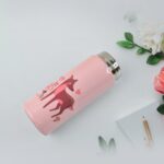 Double Walled Vacuum Insulated Water Bottle | (450 ml Approx / Mix Design / 1 Pc) - Neckline Detail by Nari Haat, Ind...