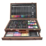 Artist Drawing & Painting Color Set ith Wooden Case (112 Pcs Approx) - Sleeve Design by Nari Haat, Indian ethnic wear...