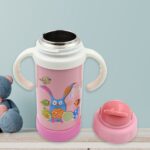 Stainless Steel Water Bottle With Handle & Straw Leak Proof, Rust Proof, Hot & Cold Drinks, Gym Sipper BPA Free Food ...