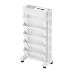 Movable Bookshelf, Large Capacity Rotatable Plastic Rolling Organization Shelf / Rack - Sleeve Design by Nari Haat, I...