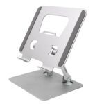 Tablet Stand Metal Alloy Adjustable Bracket, Ergonomic Foldable Metal Tablet Holder - Sleeve Design by Nari Haat, Ind...