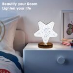 Star Crystal Diamond Touch Lamp – USB Rechargeable, 3-Way Dimmable - Fabric Detail by Nari Haat, Indian ethnic wear...
