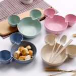 Mickey Mouse Shape Plates for Kids, BPA Free, & Unbreakable Children’s Food Plate - Full Detail by Nari Haat, India...
