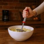 Stainless Steel Potato Masher, PauBhaji Masher - Neckline Detail by Nari Haat, Indian ethnic wear, women clothing, de...