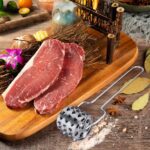 Stainless Steel Meat Tenderiser | Kitchen Multipurpose Hammer (1 Pc) - Fabric Detail by Nari Haat, Indian ethnic wear...