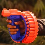 Amazing Toy Gun, Electric Gun for Children, 28 Soft Bullets for Youth Safety - Front View by Nari Haat, Indian ethnic...