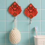 Multipurpose Self-Adhesive Hooks (Heavy Duty): Bathroom, Kitchen, Office - Neckline Detail by Nari Haat, Indian ethni...