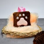 Paw Print Small Hot Water Bag with Cover for Pain Relief - Closeup Embroidery by Nari Haat, Indian ethnic wear, women...