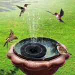 Fast Fountain by Pocket Hose - Solar-Powered - Instantly Adds a Water Feature Virtually Anywhere - 5 Spray Modes - No...