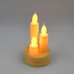 LED Taper Candles, Diwali (1 Pc) - Closeup Embroidery by Nari Haat, Indian ethnic wear, women clothing, designer suit